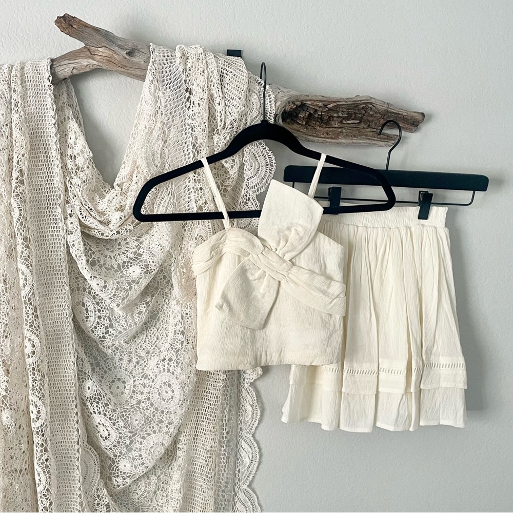 JOYFOLIE | Girl size 7 Mia Joy 2 piece SET in Natural 🤍